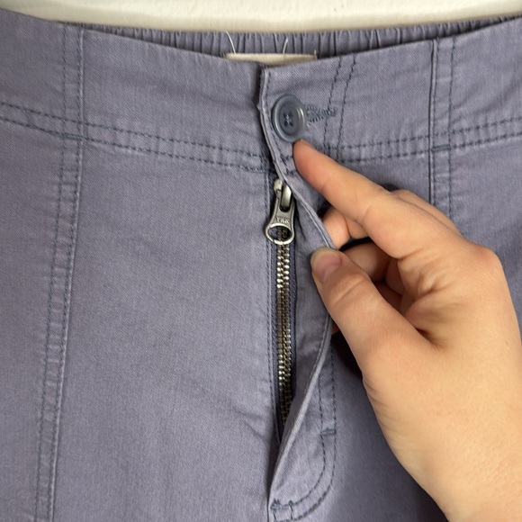 Pact Organic Twill Utility Joggers Pants Side Ankle Zip Cotton Grey Size M - Picture 10 of 14